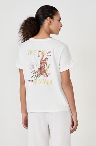 Tessa cotton short-sleeved pyjama T-shirt