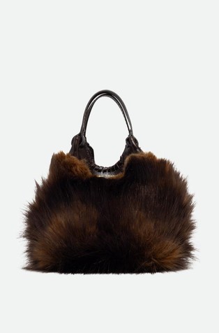 Dua mini faux fur bag