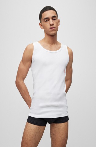 HUGO BOSS Paket 2 logo spodnjih majic iz raztegljivega bombaža Večbarvna - Multi 2