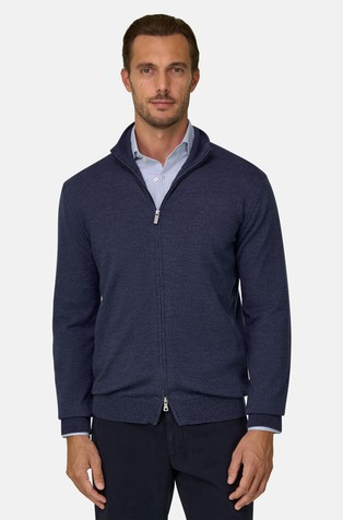 Pletena jopa iz Cashwool® merino volne z meliranim vzorcem