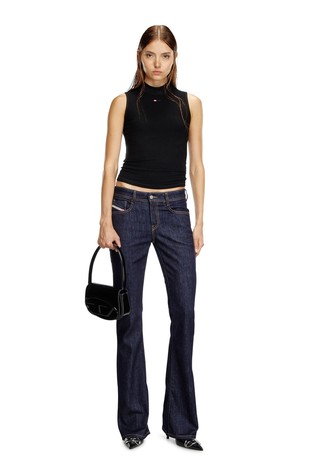 DIESEL 1DR shoulder bag in mirrored leather Black 6