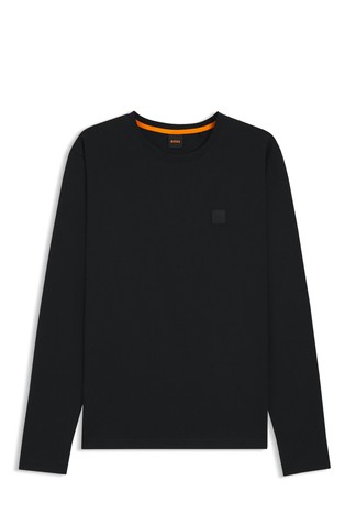 Majica iz bombažnega jerseya z logo našitkom