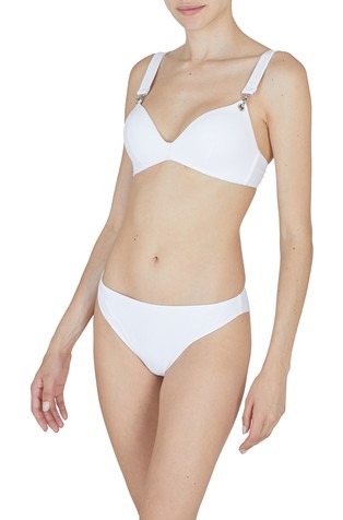 Ribbed triangle bikini