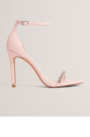 Crystal Strap Heel Sandal