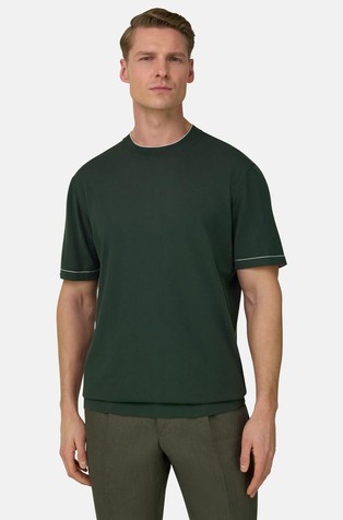 Cotton Crêpe Knit T-Shirt