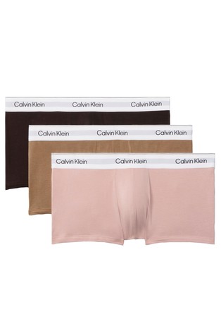 3 Pack Low Rise Trunks - Icon Cotton Stretch