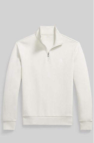 Cotton-blend Quarter-zip Pullover