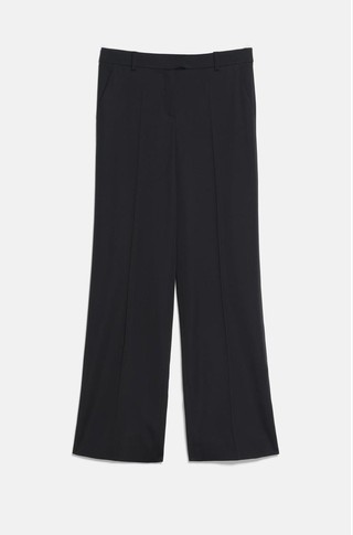 Regular fit pants in viscose-blend