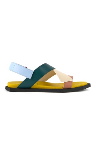 Poly Straps Lo Leather Sandals