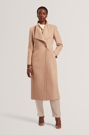 Plašč na preklop iz volnene mešanice