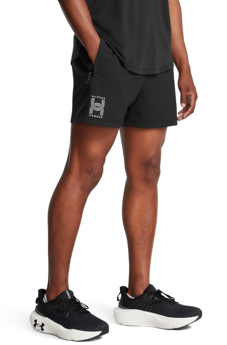 UNDER ARMOUR Launch tekaške kratke hlače Črna - Black 