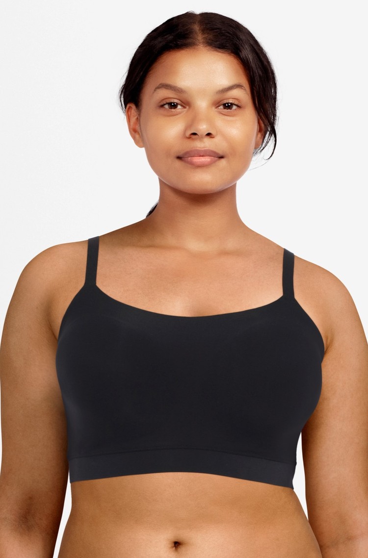 CHANTELLE SoftStretch Lace Padded Bralette Plain Black 