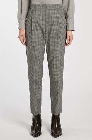 Tappered hlače s karirastim vzorcem