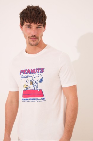 WOMEN'SECRET Snoopy bombažna pižama s kratkimi rokavi Večbarvna - Multi 4