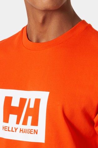 HELLY HANSEN Box organic cotton logo t-shirt Orange 3