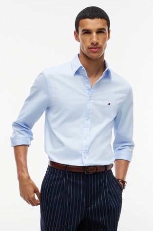TH Flex slim fit bombažna srajca