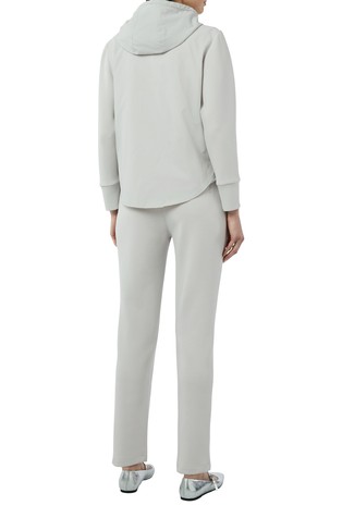 COMMA Relaxed-fit sweat jacket in a fabric mix Grey 2
