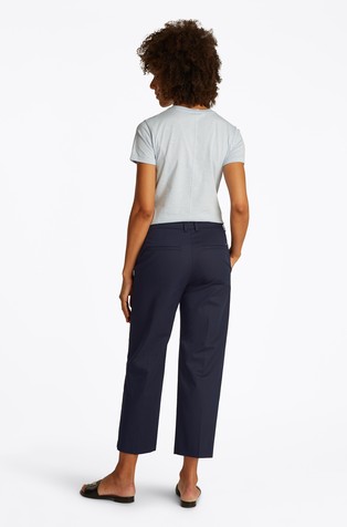 TOMMY HILFIGER Cropped chino hlače z ravnimi hlačnicami Modra - Blue 2