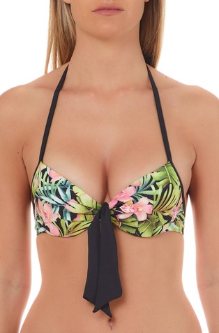 Floral bikini top