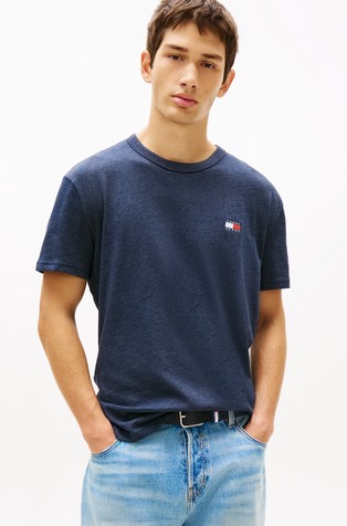 Majica s kratkimi rokavi iz jerseya z našitkom