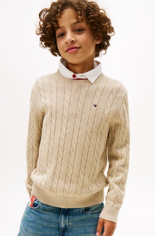 Cable Knit Cotton Jumper