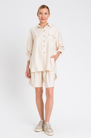 Striped viscose shirt