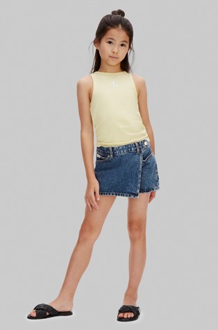 Denim kratke hlače s poklopcem spredaj