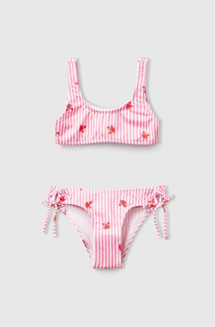 BENETTON Patterned bikini Pink / White 