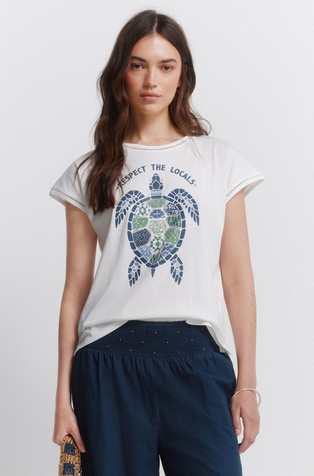 Printed short sleeve T-shirt