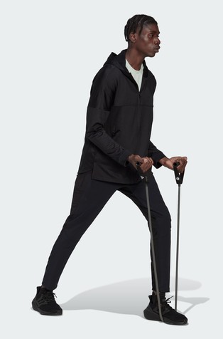 ADIDAS Workout Warm jopa s kapuco Črna - Black 5