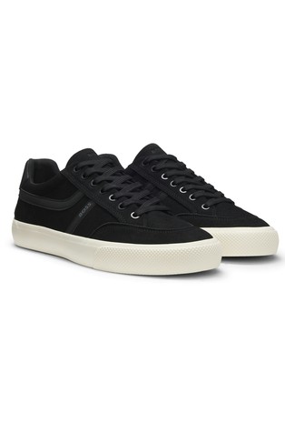 Faux-suede trainers