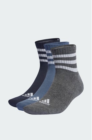 3-Stripes Cushioned Sportswear paket 3 parov unisex nogavic