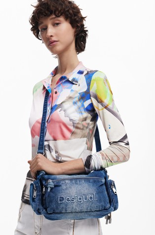 DESIGUAL Denim handbag Blue 6