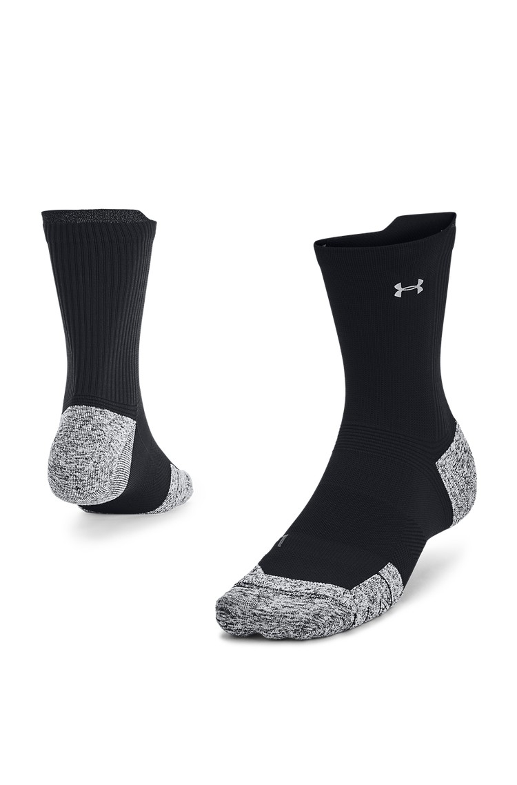 UNDER ARMOUR ArmourDry™ Run Cushion Unisex Socks Black Color 