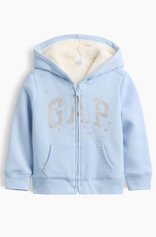 Gap logo podložena jopa s kapuco za malčice
