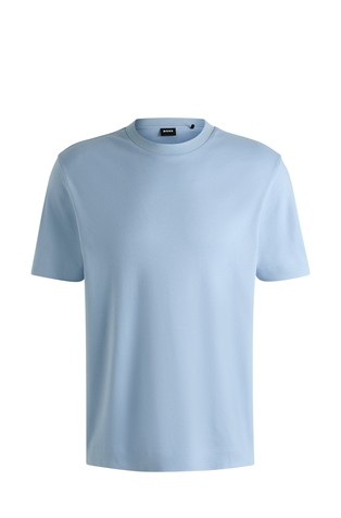 Regular fit majica iz raztegljive interlock tkanine