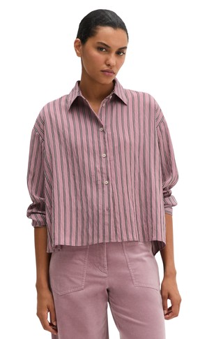 Striped shirt in viscose blend