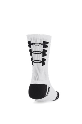 UNDER ARMOUR Performance Tech paket 3 parov unisex nogavic Bela - White 3
