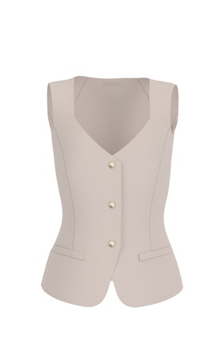 Vest in viscose blend