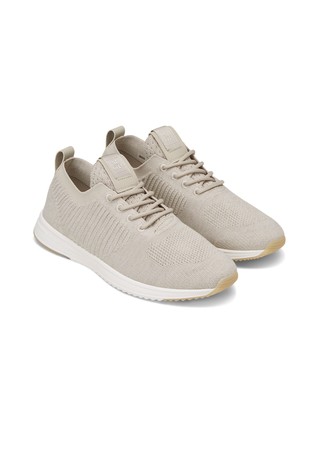 MARC O'POLO Knitted sneakers made from recycled polyester  Sand Melange 2