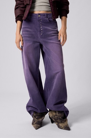 Gradient corduroy pants