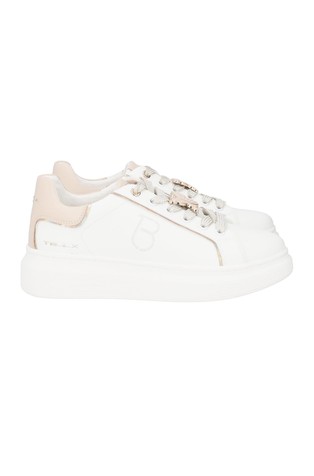Fenice Leather Sneakers with Decorative Butterfly