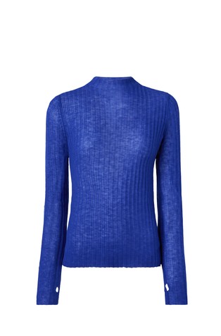 Wool ribbed sweater