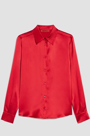 Silk satin shirt