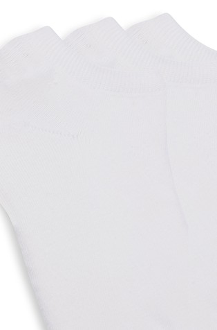 HUGO BOSS Paket 3 parov logo stopalk Bela - White 2