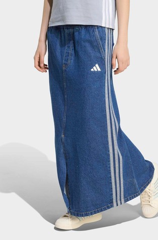 Stadium Washed Denim Loose Fit Skirt