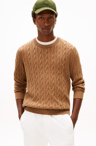 Cable knit relaxed fit jumper