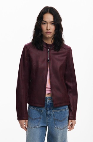 Leather-effect jacket
