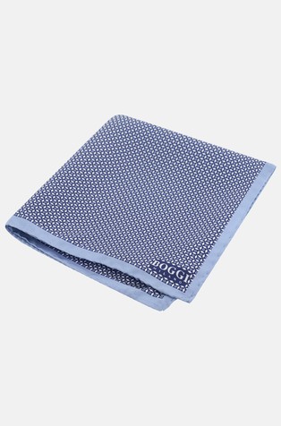 Svilen žepni robček z mikro geometrijskim vzorcem