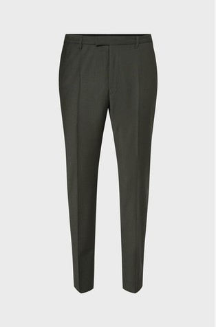 Slim fit hlače iz raztegljive volnene mešanice